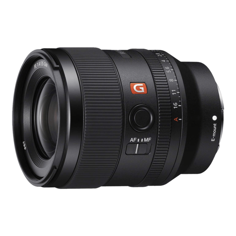 Sony 35mm f1.4 G Master Prime Lens for hire from Mad Dogs Television