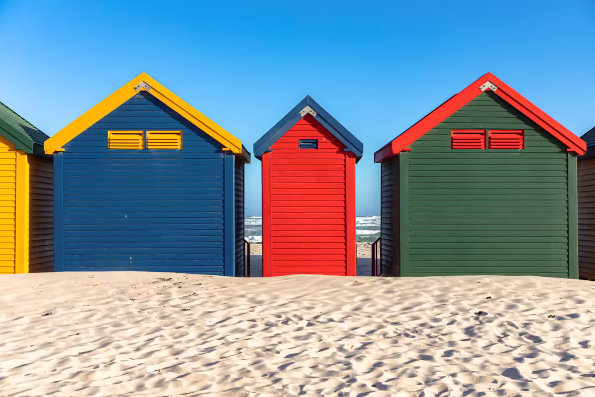 Some beach side shalleys in South Africa photographed by James Bailey