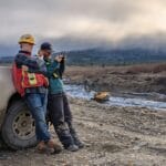 Sam Piper on location i the Yukon, Canada. Shooting Gold Rush Season 16